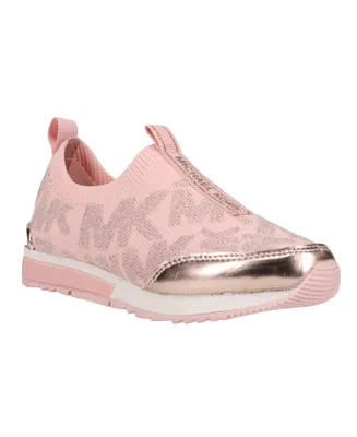 Michael Kors Toddler Girls Allie Sock Logo Slip On Sneakers