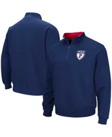 Men's Colosseum Navy Pennsylvania Quakers Tortugas Quarter-Zip Sweatshirt