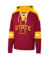 Men's Colosseum Cardinal Iowa State Cyclones Lace-Up 4.0 Pullover Hoodie