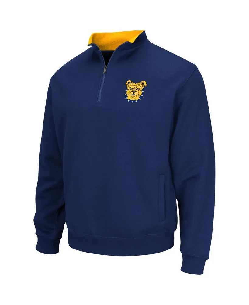 Men's Colosseum Navy North Carolina A&T Aggies Tortugas Quarter-Zip Sweatshirt