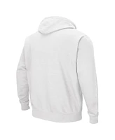Men's Colosseum White Ole Miss Rebels Arch & Team Logo 3.0 Pullover Hoodie