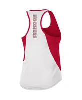 Women's Colosseum Crimson Indiana Hoosiers Sachs 2-Hit Scoop Neck Racerback Tank Top