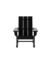 WestinTrends Modern Adirondack Outdoor Rocking Chair