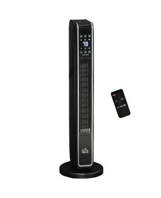 Homcom Oscillating Ceramic Space Heater w/ Remote Control,