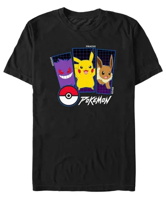 Fifth Sun Men's Pokemon Trio Short Sleeve T-shirt