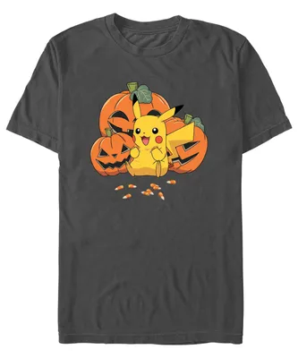 Fifth Sun Men's Pokemon Pumpkin N Candycorn Short Sleeves T-shirt