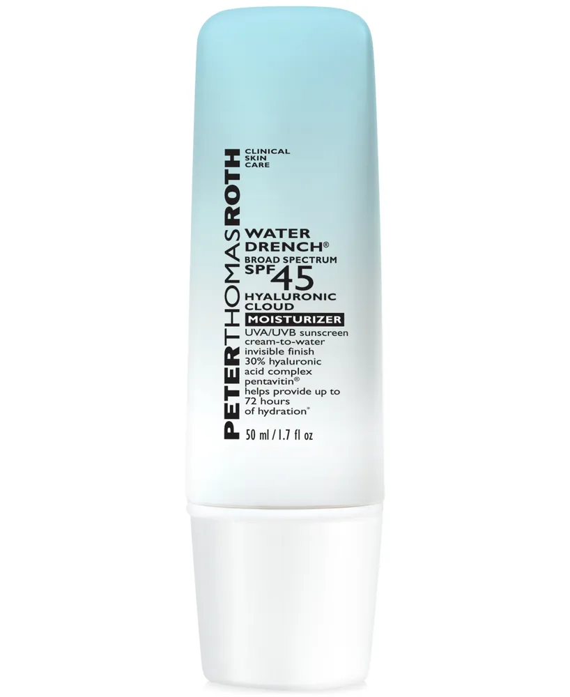 Peter Thomas Roth Water Drench Broad Spectrum Spf 45 Hyaluronic Cloud Moisturizer Sunscreen, 1.7 oz