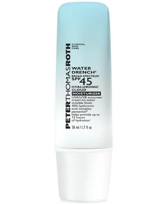 Peter Thomas Roth Water Drench Broad Spectrum Spf 45 Hyaluronic Cloud Moisturizer Sunscreen, 1.7 oz