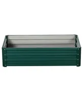 4' x 2' Raised Steel Garden Planter Bed for Vegetables, Herbs, Green