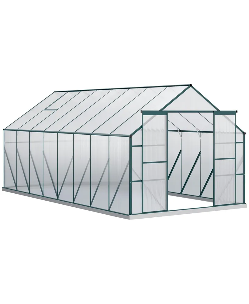 Outsunny 16' x 8' Polycarbonate Walk