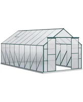 Outsunny 16' x 8' Polycarbonate Walk