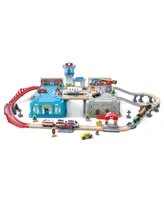 Hape Super Cityscape Transport Bucket Train Set - 80 Pcs