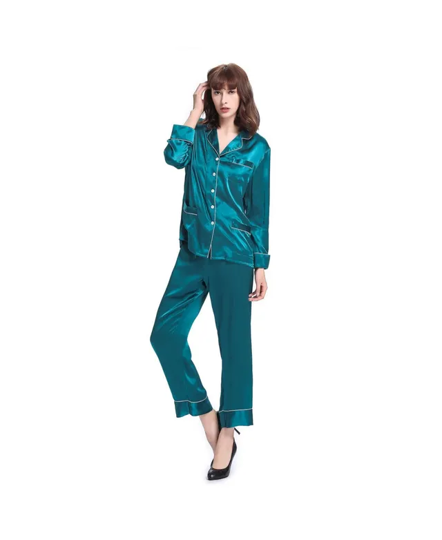 Lilysilk Women's 22 Momme Chic Trimmed Silk Pajama Set for Women