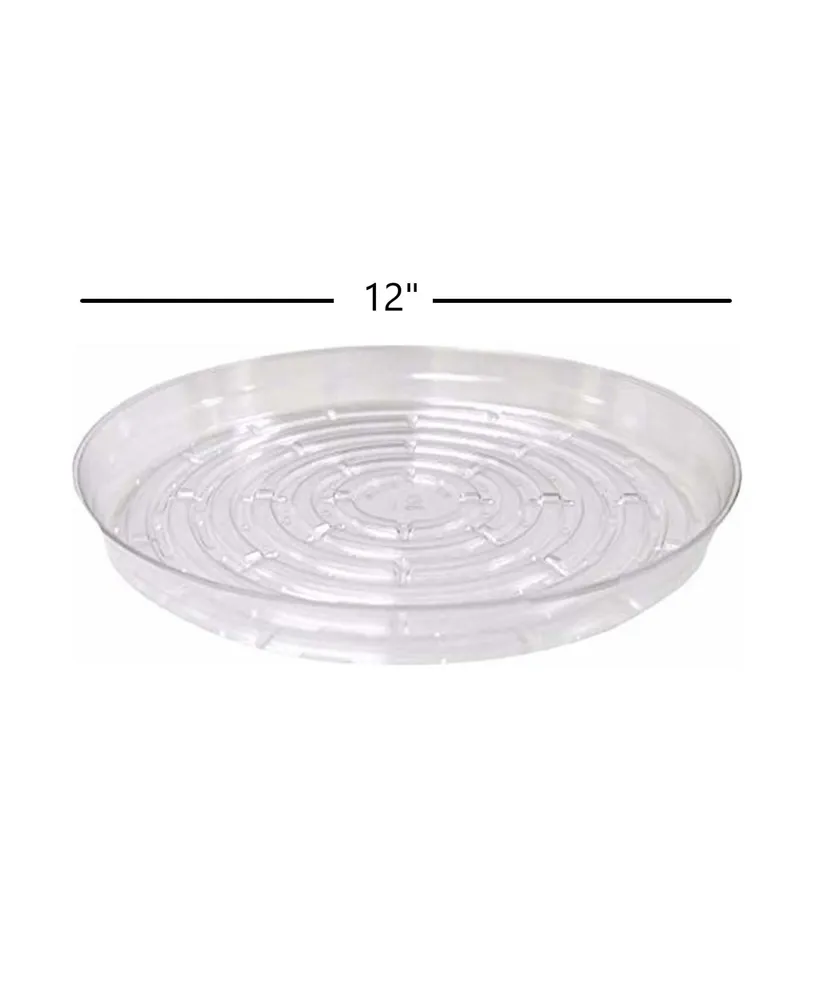 Curtis Wagner CW1200N Round Clear Vinyl 12 Plant Saucer, Pack of one