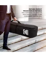 Kodak 150" Dual Portable Projector Screen with Stand and Carry Case