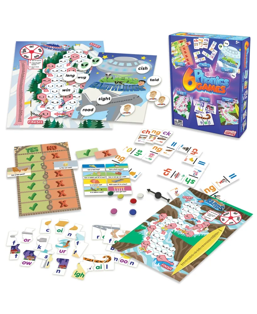 Junior Learning 6 Phonics Game Set