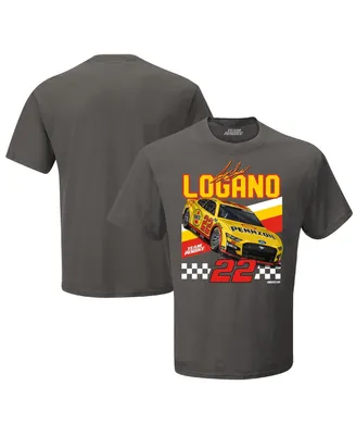 Men's Team Penske Charcoal Joey Logano Shell-Pennzoil Front Runner T-shirt