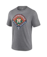 Men's Fanatics Heather Gray Houston Astros 2022 World Series Champions Complete Game T-shirt