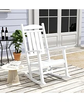 All-Weather Outdoor Patio Poly Classic Porch Rocking Chair