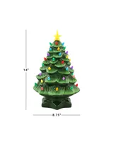 14" Nostalgic Ceramic Christmas Tree