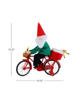 11.5" Cycler Gnome Holiday Decor