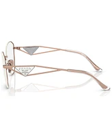 Prada Women's Irregular Eyeglasses, Pr 52ZV55-o - Pink Gold