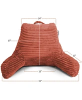 Nestl Cut Plush Striped Reading Pillow with Arms