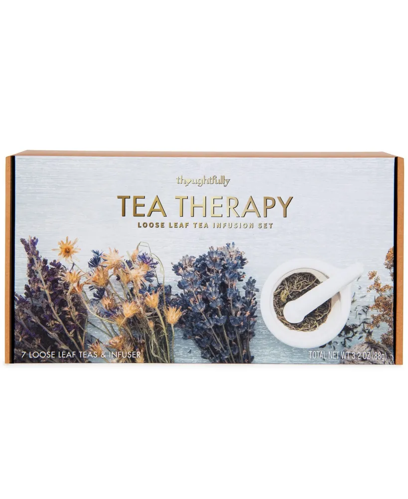 Thoughtfully Gourmet, Tea Therapy Tea Infusion Gift Set, Set of 7 - Assorted Pre
