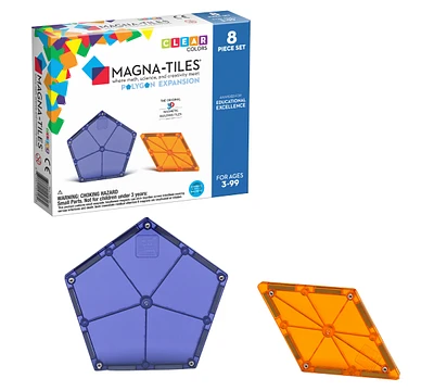 Magna-tilesa Magna-tiles Polygons 8-Piece Magnetic Construction Expansion Set