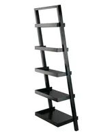 Winsome Bellamy 69.36" Wood 5-Tier Leaning Shelf