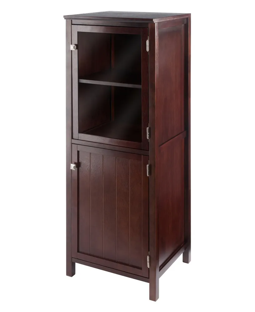 Winsome Brooke Jelly 47.44" Wood 2-Section Cupboard