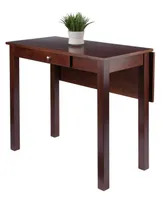 Winsome Perrone 34.06" Wood High Table with Drop Leaf