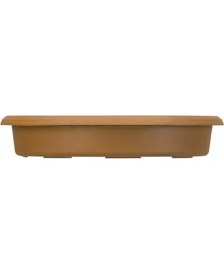 Akro Panterra Plastic Saucer for 10in Pot, Clay Color