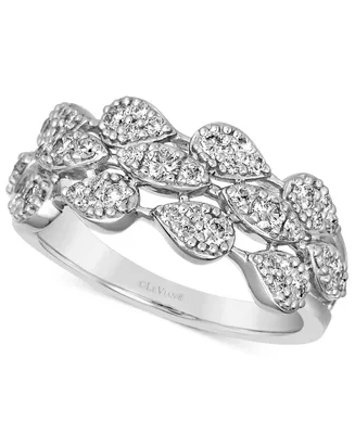 Le Vian Vanilla Diamond Pear Mini Cluster Triple Row Ring (5/8 ct. t.w.) Platinum