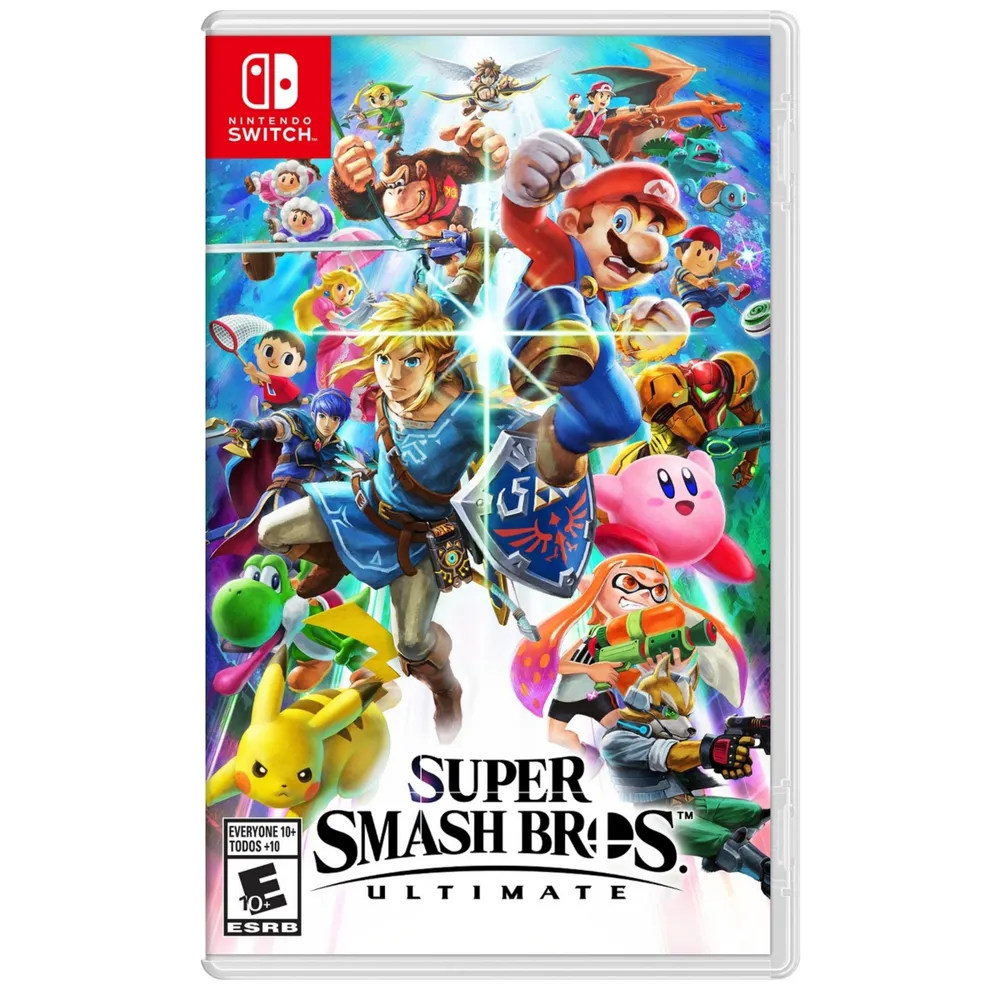 Super Smash Bros Game with Game Caddy for Nintendo Switch