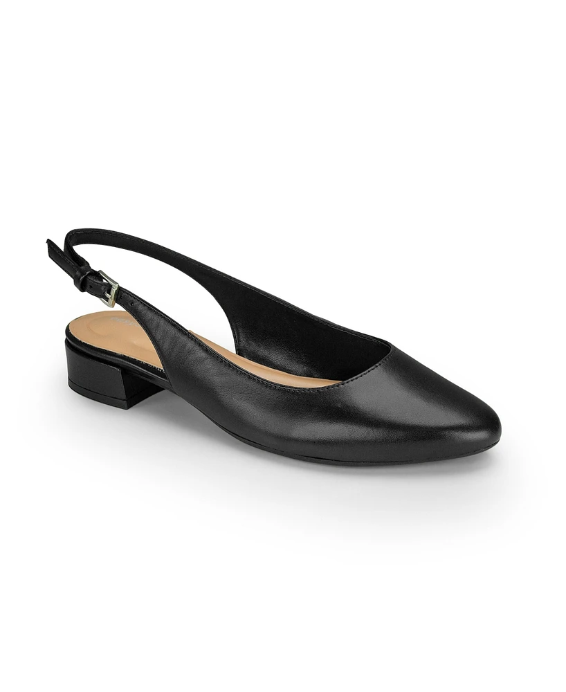 Easy Spirit Women's Cassius eFlex Low Block Heel Slingback Pumps