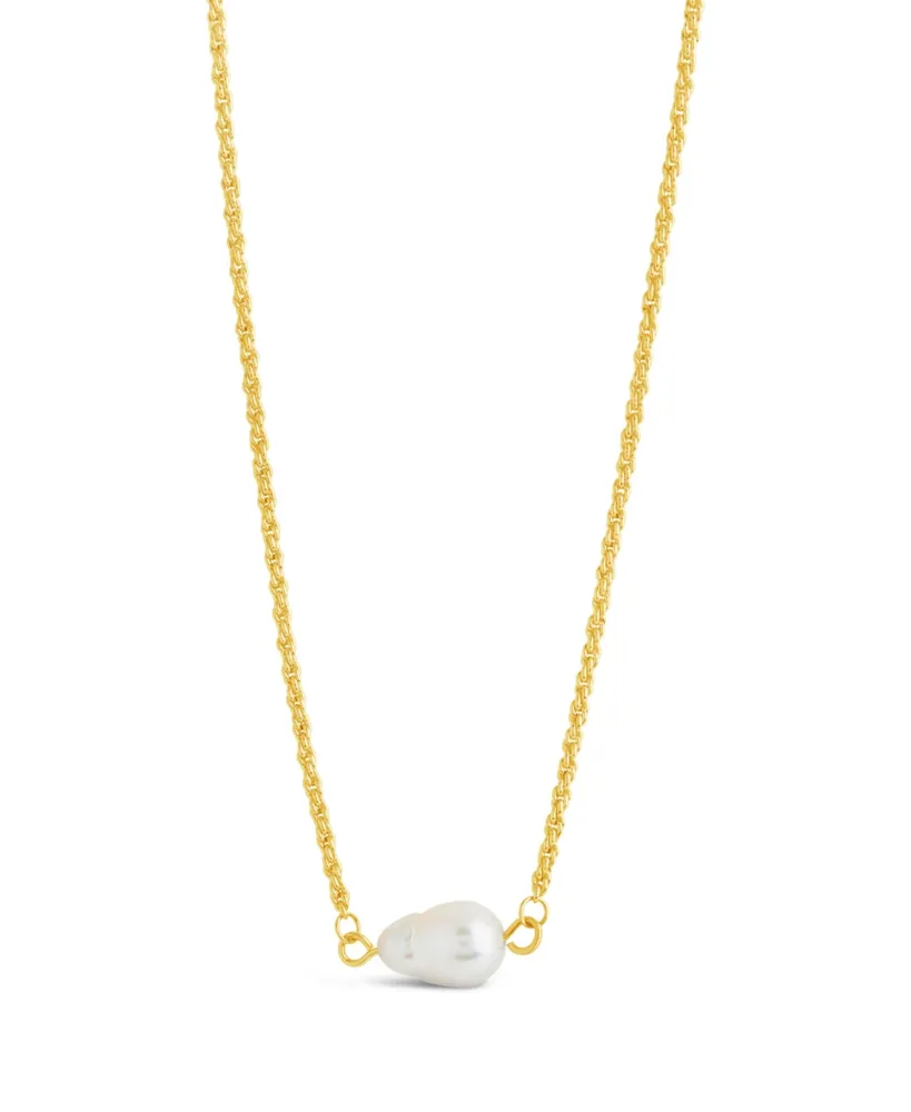 Sterling Forever Elyse Cultured Freshwater Pearl Pendant Necklace