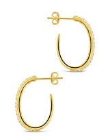 Sterling Forever Lorna Hoops