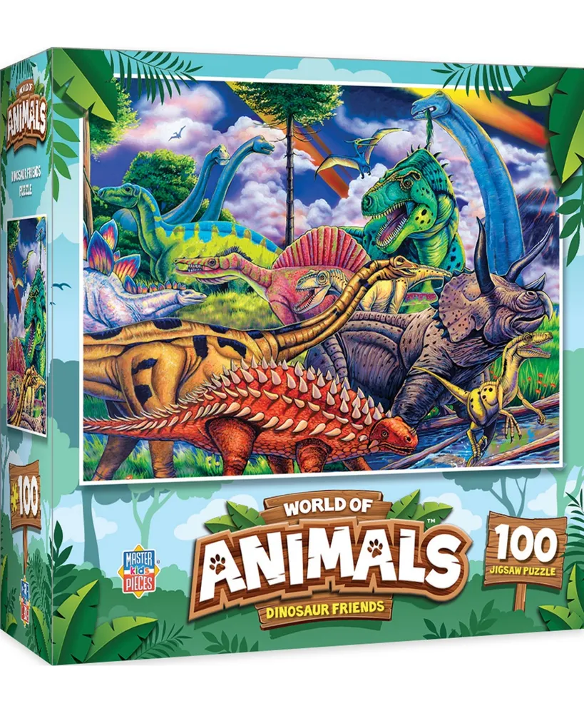 Masterpieces World of Animals Dinosaur Friends 100 Piece Jigsaw Puzzle