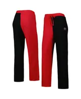 Women's ZooZatz Red, Black Georgia Bulldogs Colorblock Cozy Tri-Blend Lounge Pants