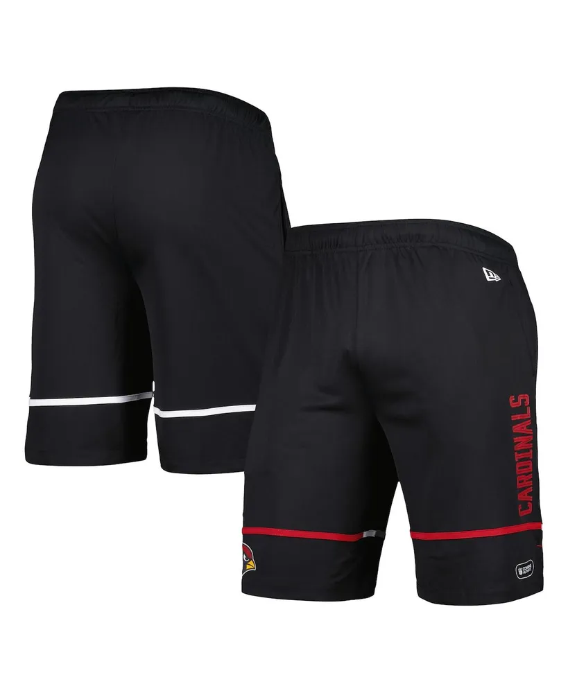 Men's New Era Black Arizona Cardinals Combine Authentic Rusher Training Shorts