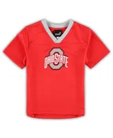 Preschool Boys and Girls Scarlet, Gray Ohio State Buckeyes Red Zone Jersey Pants Set