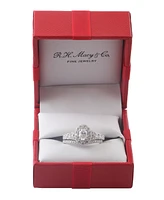 Diamond Halo Oval Bridal Set (2. ct. t.w.) 14K White, Yellow or Rose Gold