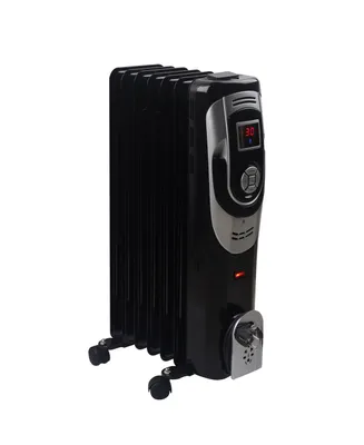 Optimus Digital 7 Fins Oil Filled Radiator Heater with Timer