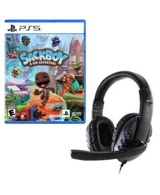 Sackboy Big Adventure Game with Universal Headset for PlayStation 5
