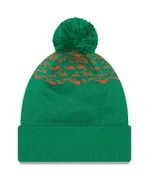 Men's New Era Green Ireland National Team Marl Cuffed Knit Hat with Pom