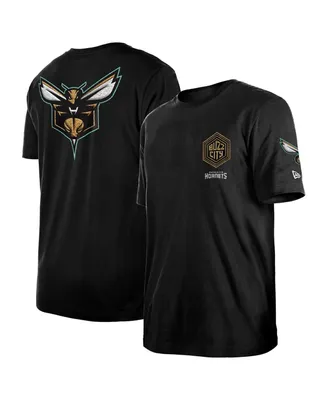 Men's New Era Black Charlotte Hornets 2022/23 City Edition Elite Pack T-shirt