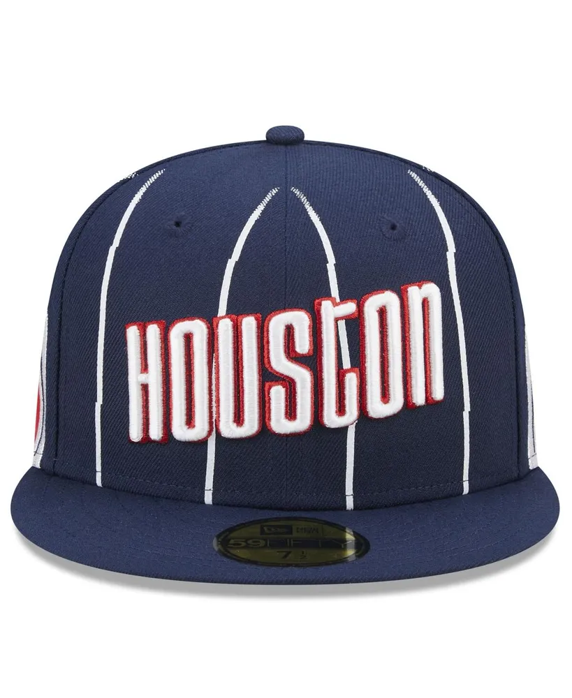 Men's New Era Navy Houston Rockets 2022/23 City Edition Official 59FIFTY Fitted Hat