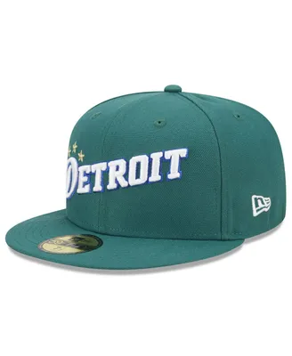 Men's New Era Green Detroit Pistons 2022/23 City Edition Official 59FIFTY Fitted Hat