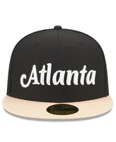 Men's New Era Black Atlanta Hawks 2022/23 City Edition Official 59FIFTY Fitted Hat